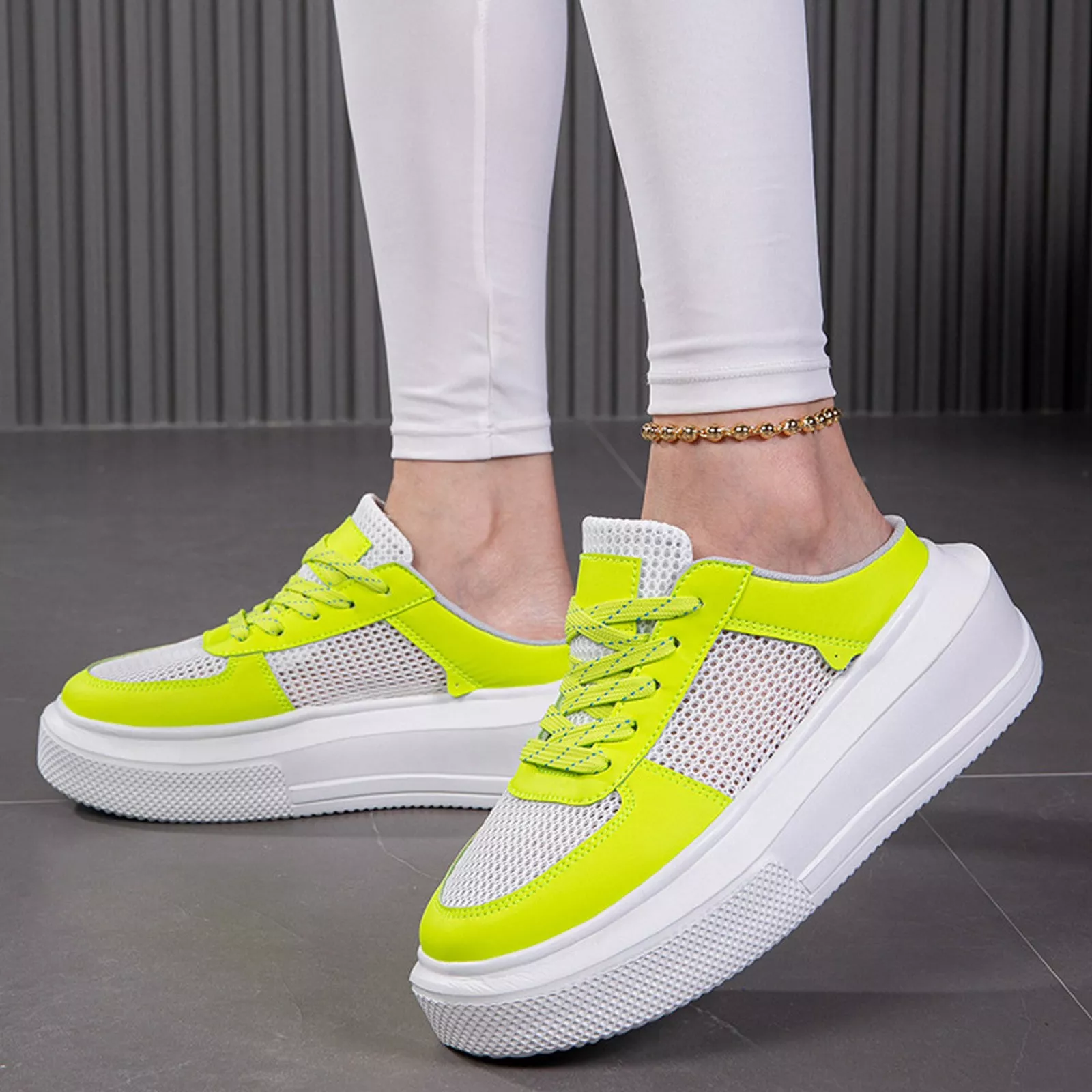 Women's Breathable Mesh Half Sneakers - Image 4