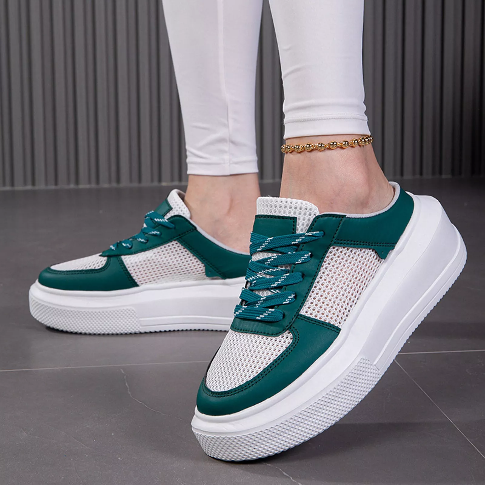 Women's Breathable Mesh Half Sneakers - Image 5