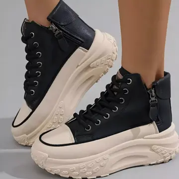 Women's High-Top Platform Sneakers – Stylish, Comfortable & Trendy Casual Shoes