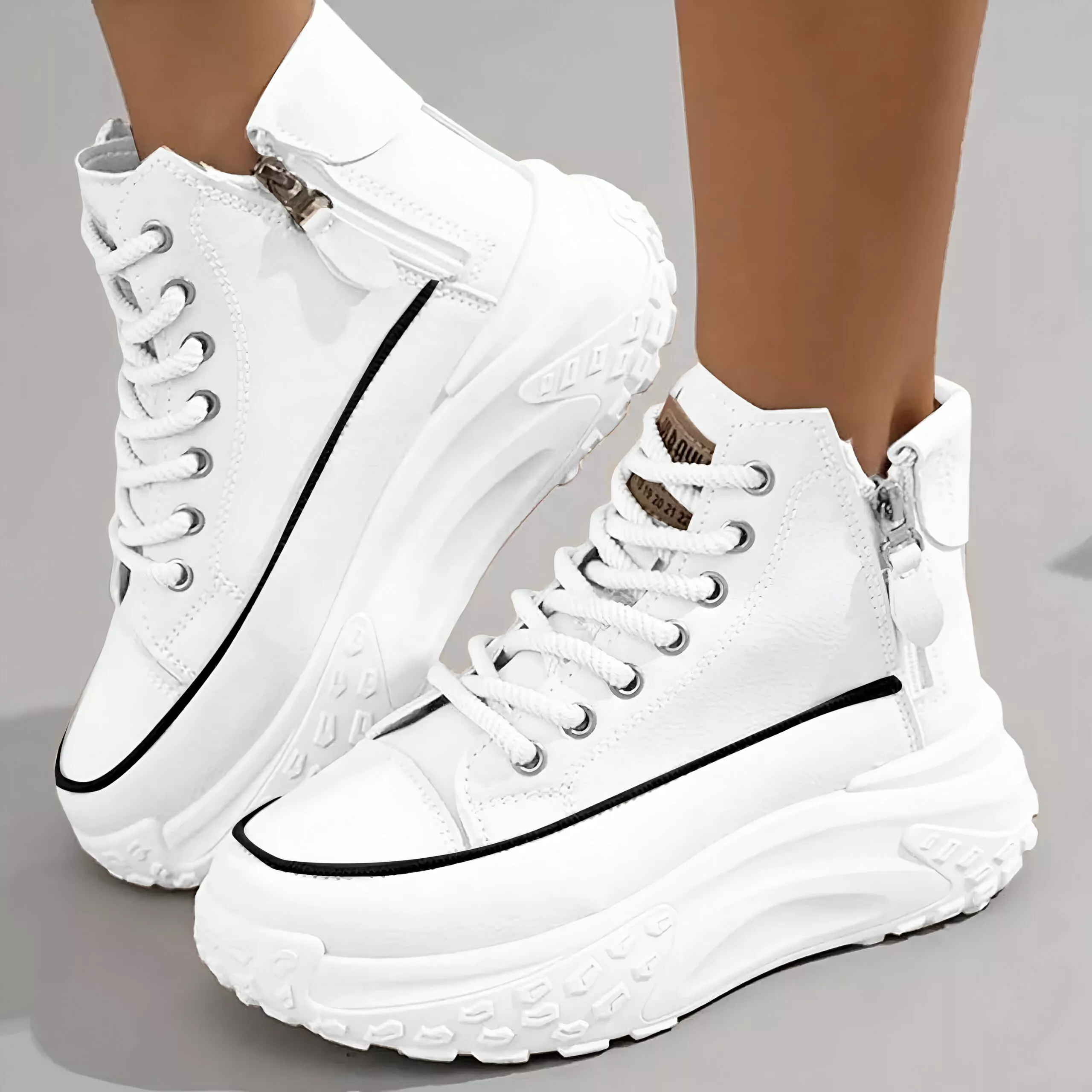 Women's High-Top Platform Sneakers – Stylish, Comfortable & Trendy Casual Shoes - Image 5