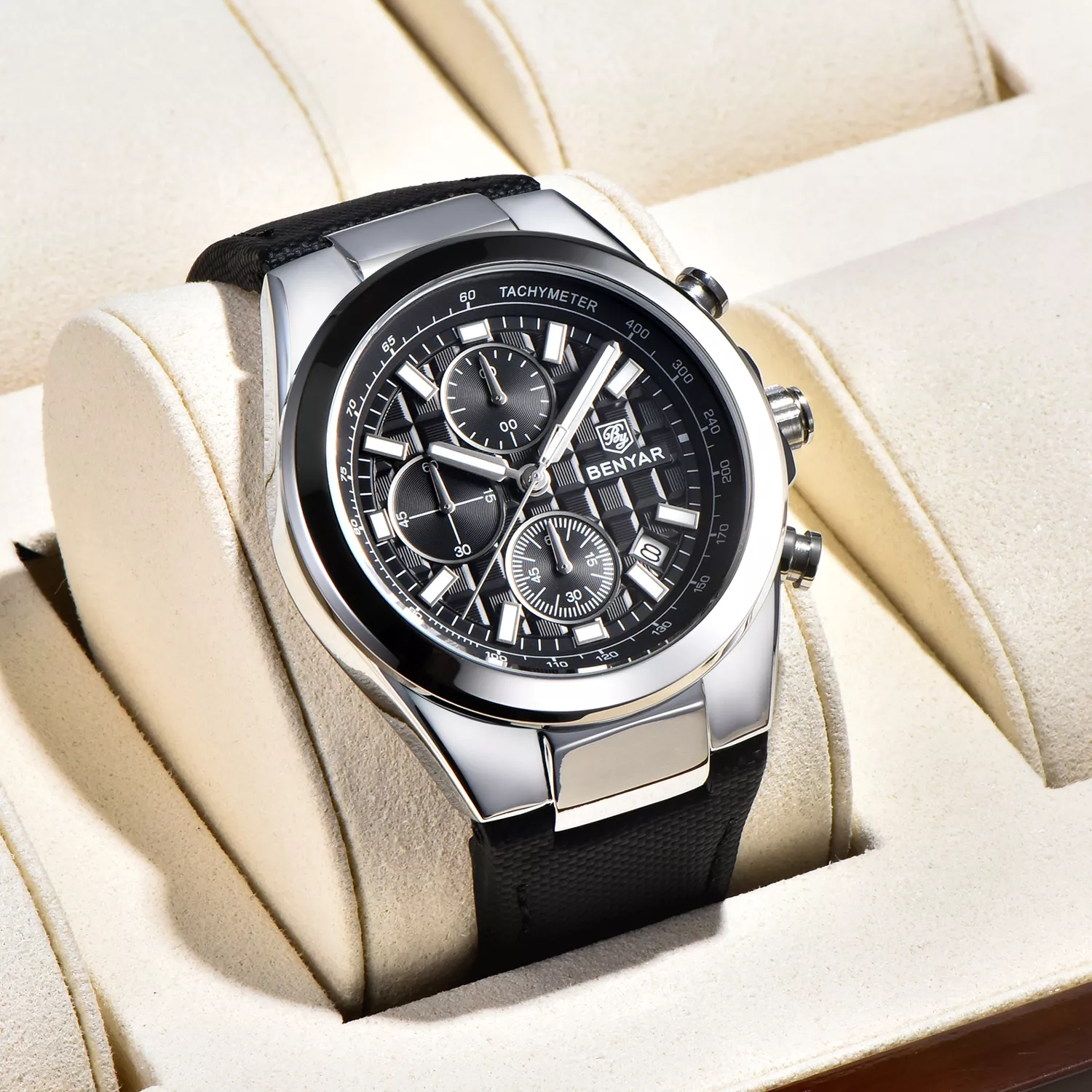 Luxury Men's Chronograph Quartz Watch - Image 2