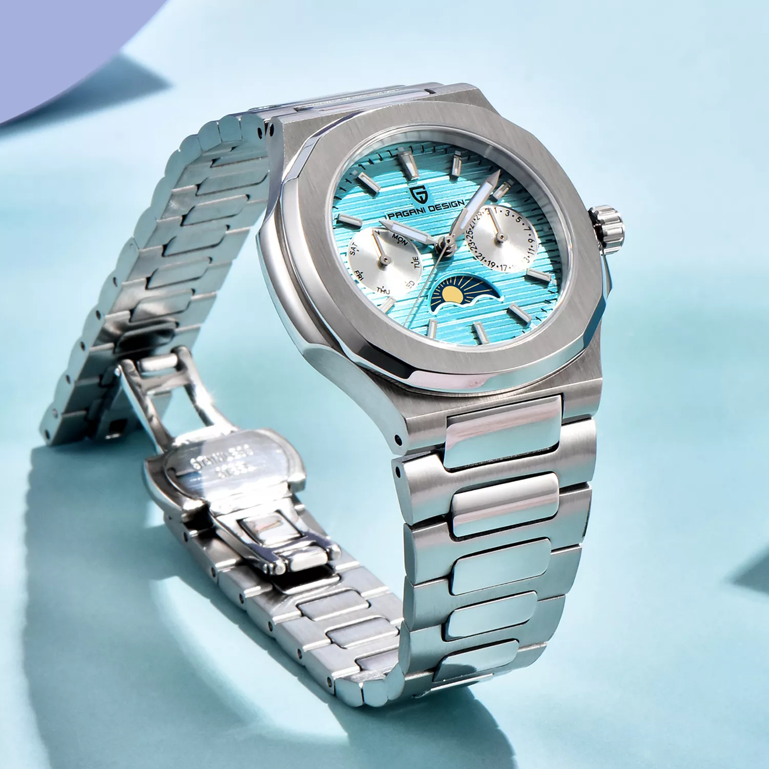 Elegant Women's Quartz Watch with Sapphire Crystal, Waterproof & Luminous Features - Image 5
