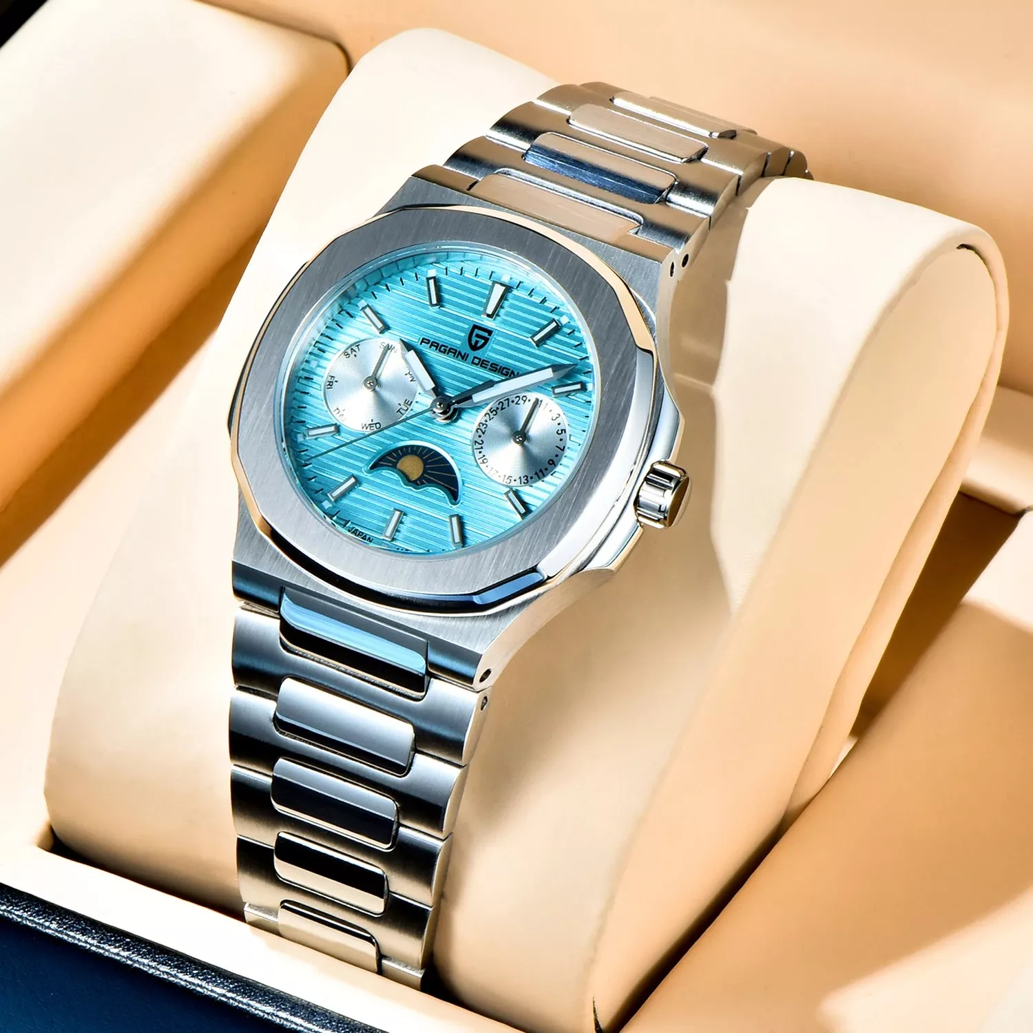 Elegant Women's Quartz Watch with Sapphire Crystal, Waterproof & Luminous Features