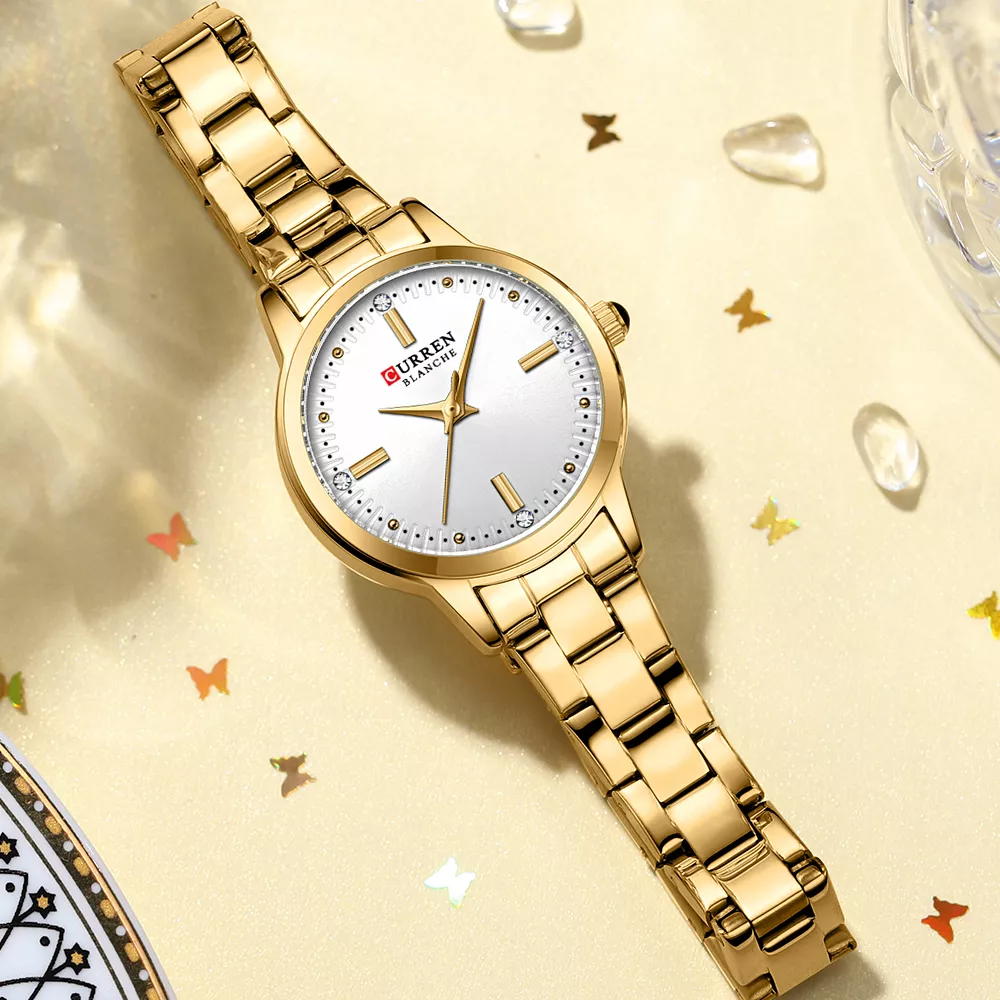Elegant Stainless Steel Women's Quartz Watch - Image 3