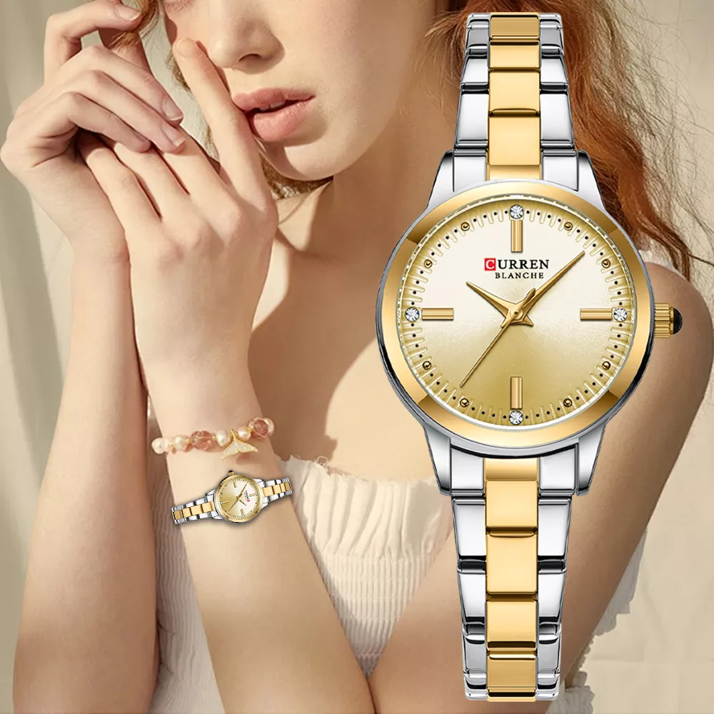 Elegant Stainless Steel Women's Quartz Watch - Image 2