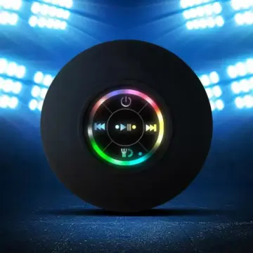 Waterproof Bluetooth Shower Speaker with LED & Strong Suction Cup