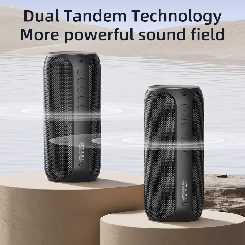 Portable Bluetooth Karaoke Speaker with Wireless Microphones & 20W Stereo Sound - Image 5