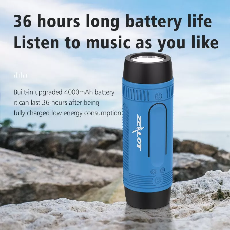 Portable Waterproof Bluetooth Speaker with TF Card, Power Bank & Flashlight - Image 2