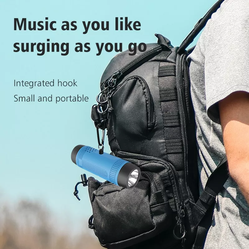 Portable Waterproof Bluetooth Speaker with TF Card, Power Bank & Flashlight - Image 4