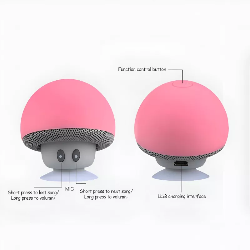 Portable Bluetooth Speaker with Suction Cup and Subwoofer for Outdoor Adventures - Image 5