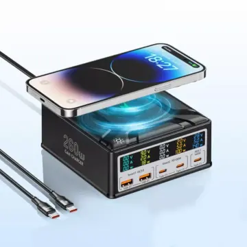 260W GaN USB-C Charger with Digital Display