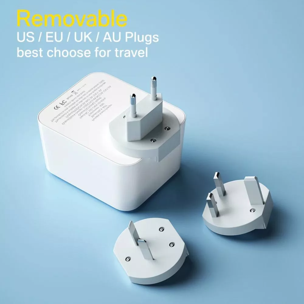 40W 4-Port USB Wall Charger with LED Display - Image 6