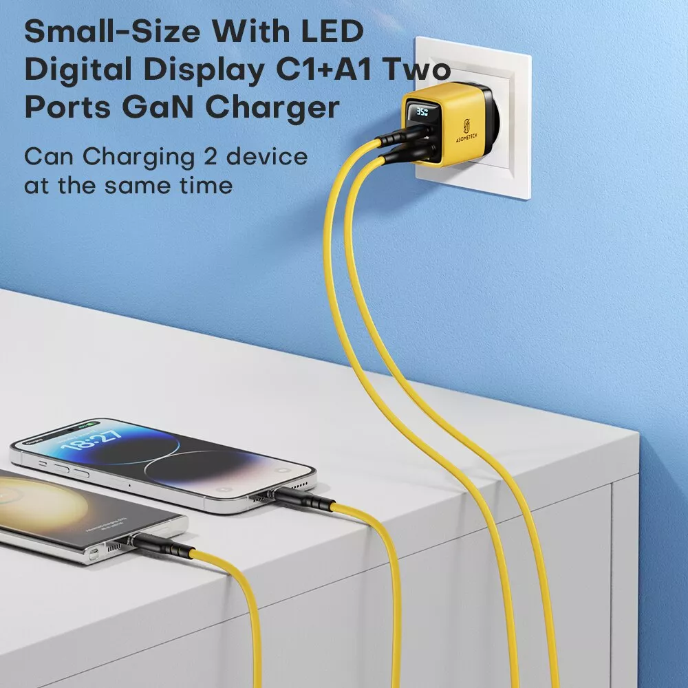 35W GaN USB-C Charger with LED Display & Quick Charge - Image 5