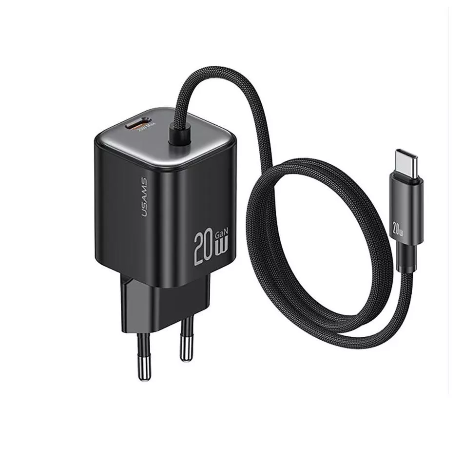20W Mini GaN Fast Charger with USB-C Cable