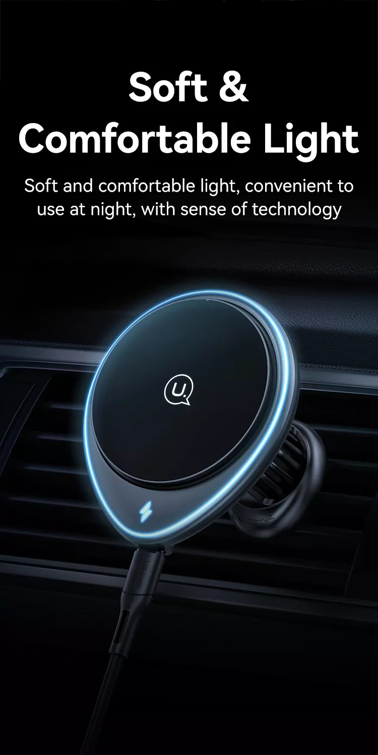 Magnetic Wireless Car Phone Holder & 15W Fast Charger - Image 2