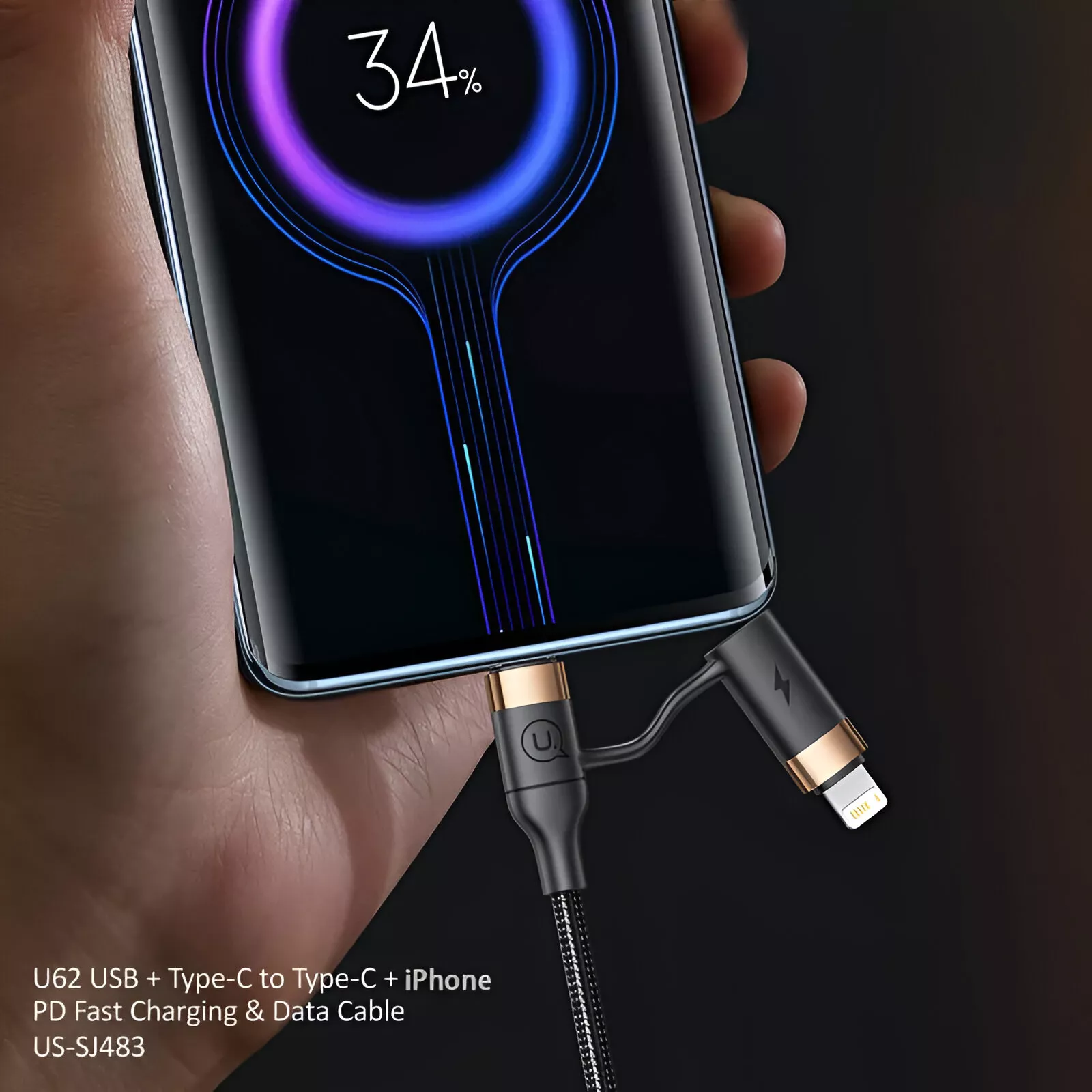 4-in-1 60W PD USB C Cable - Image 5