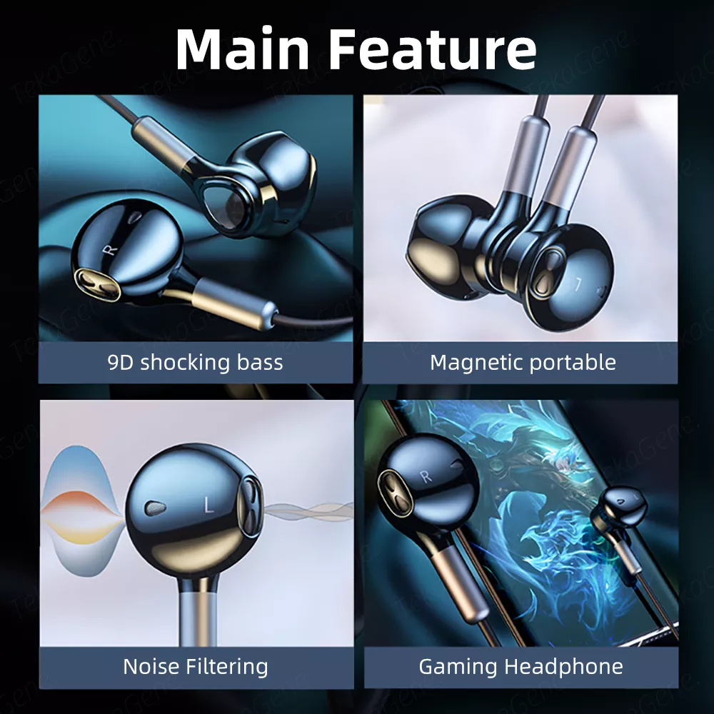 Type-C Wired Earphones with Mic - Image 3