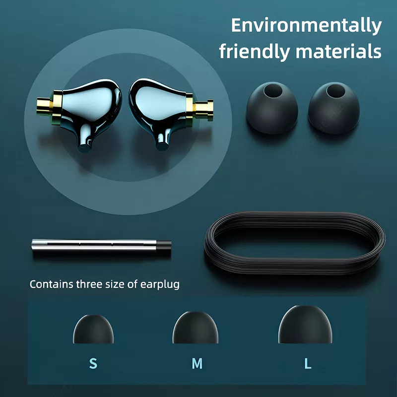 Type C Wired Earphones with Mic - Image 3