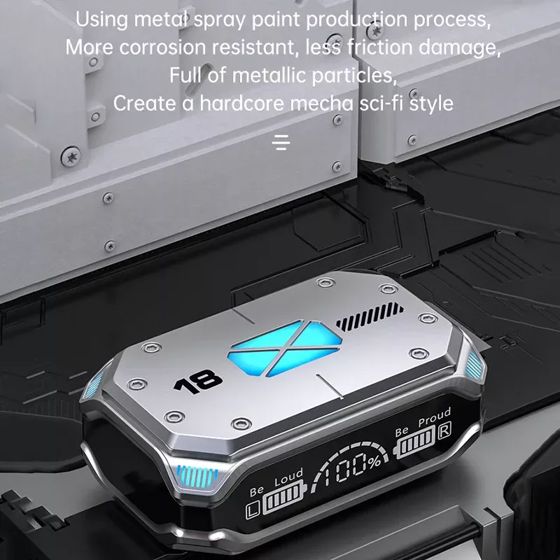 M41 Bluetooth Wireless Earphones with Smart Touch, Digital Display, and Magnetic Suction - Image 7