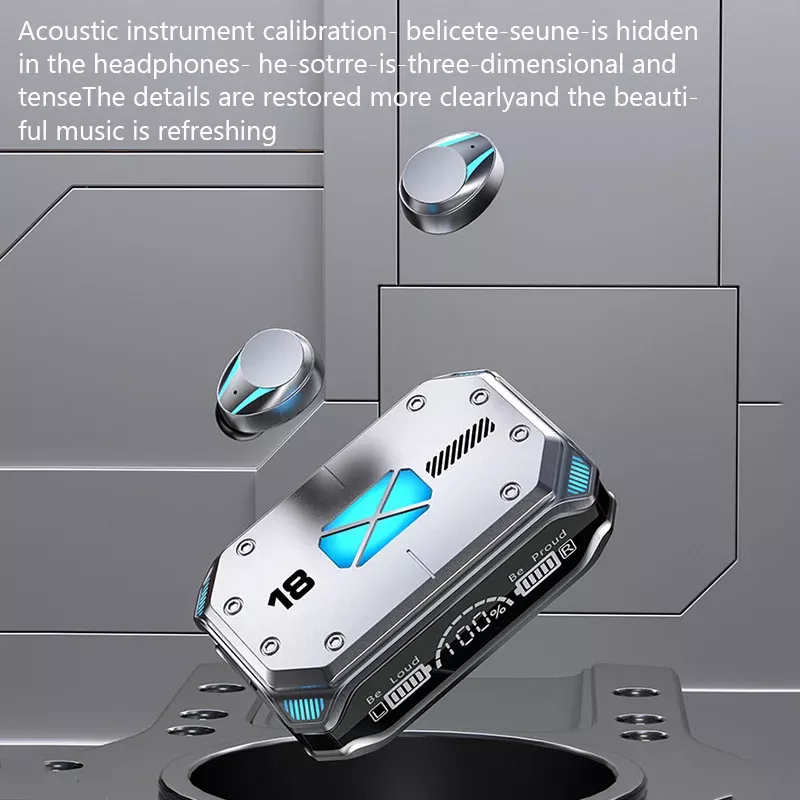 M41 Bluetooth Wireless Earphones with Smart Touch, Digital Display, and Magnetic Suction - Image 6