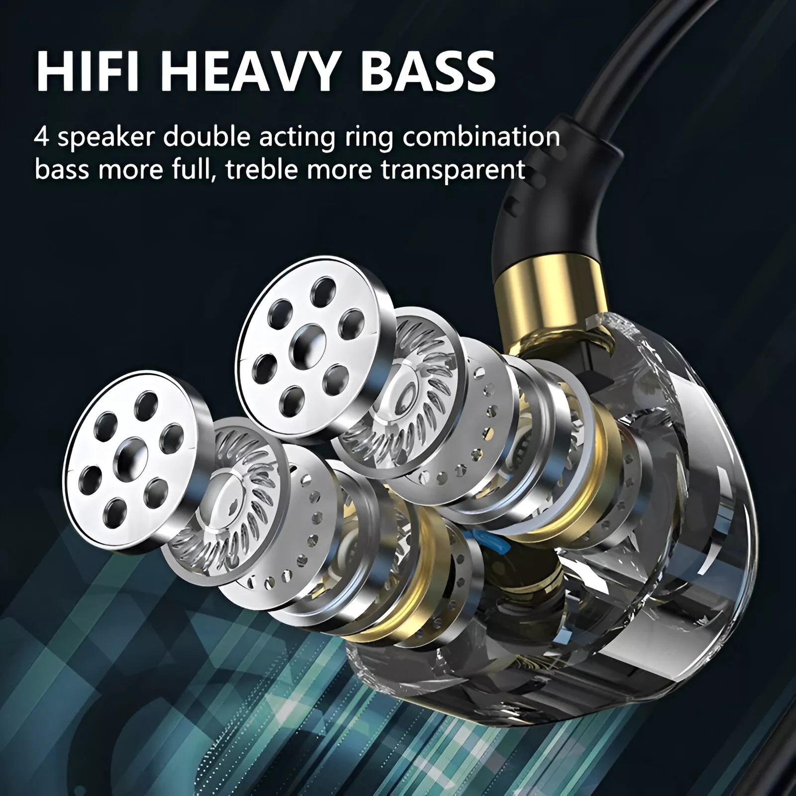 Ergonomic Wired Recording Headset with Mic for Mobile Devices - Image 3