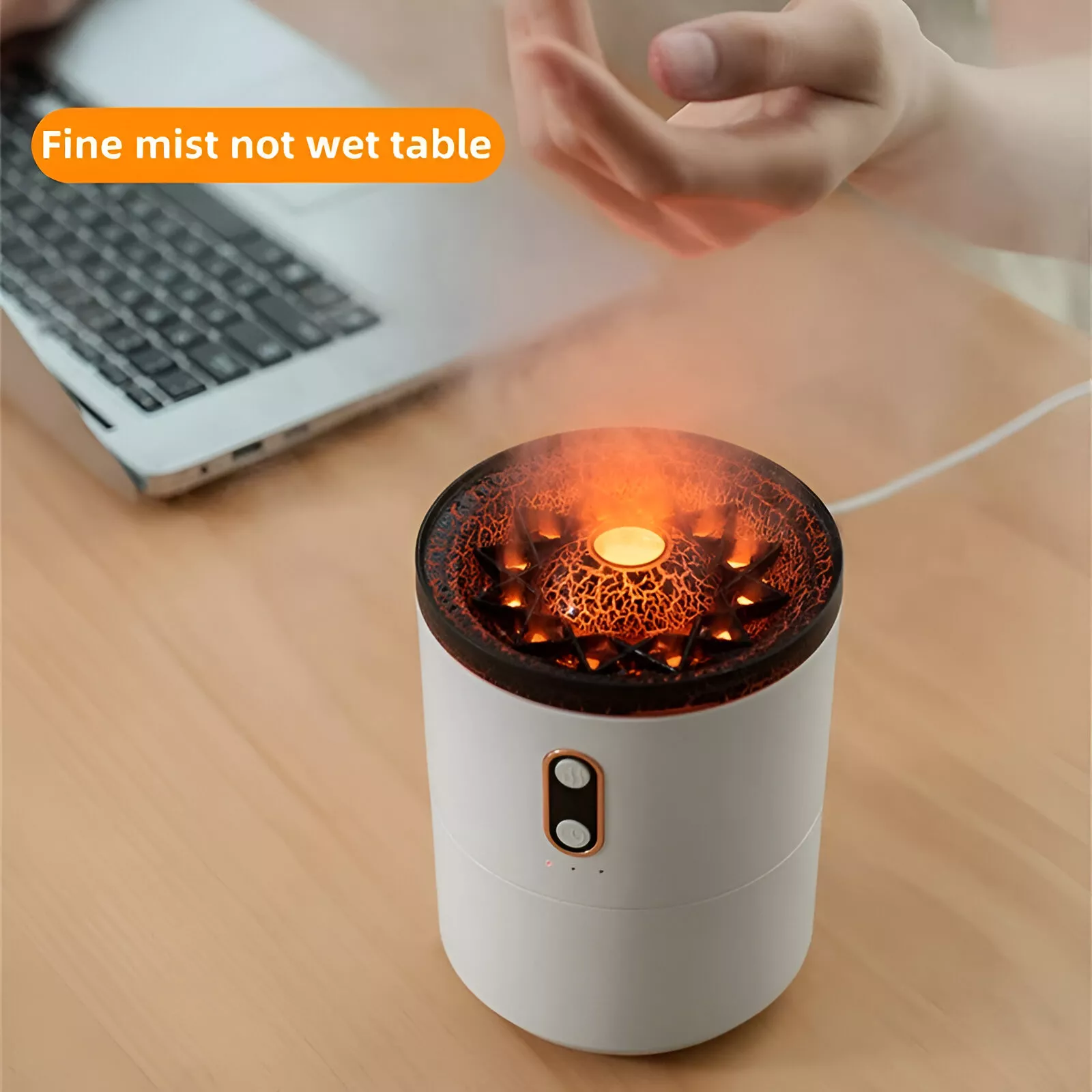 Creative Volcano Aromatherapy Humidifier & Ultrasonic Essential Oil Diffuser - Image 6