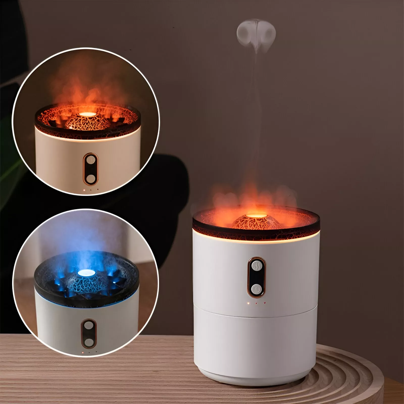 Creative Volcano Aromatherapy Humidifier & Ultrasonic Essential Oil Diffuser - Image 4