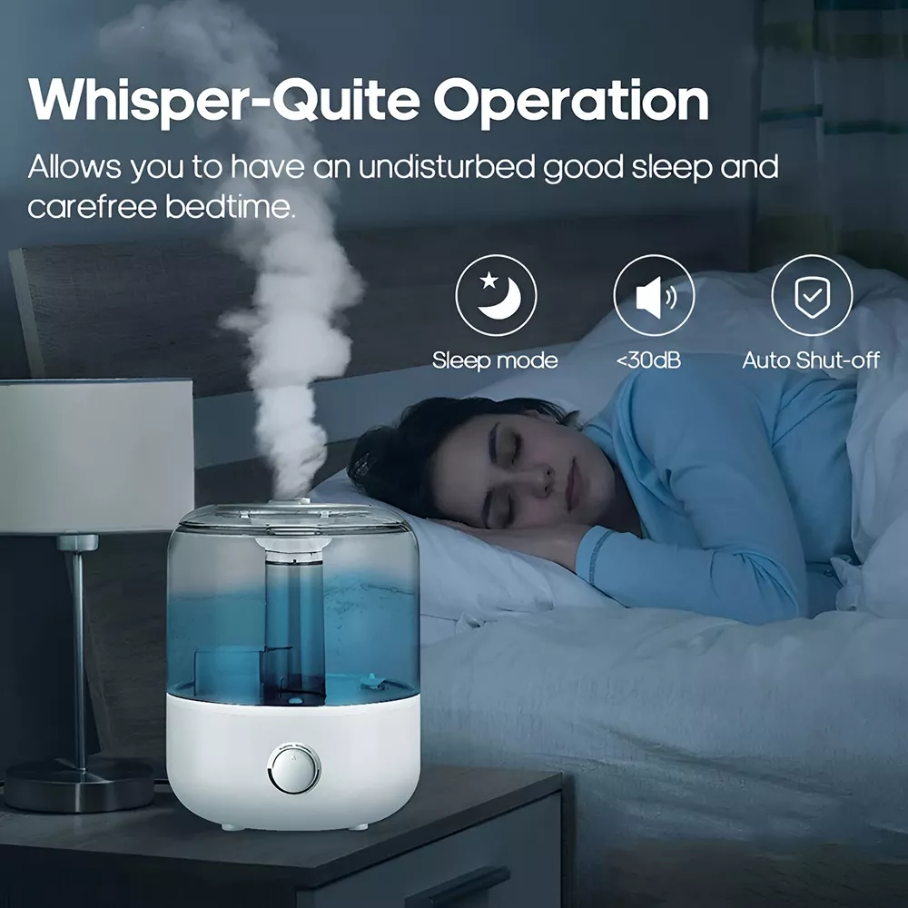 3L Large Capacity Ultrasonic Air Humidifier with Remote & Timer - Image 3