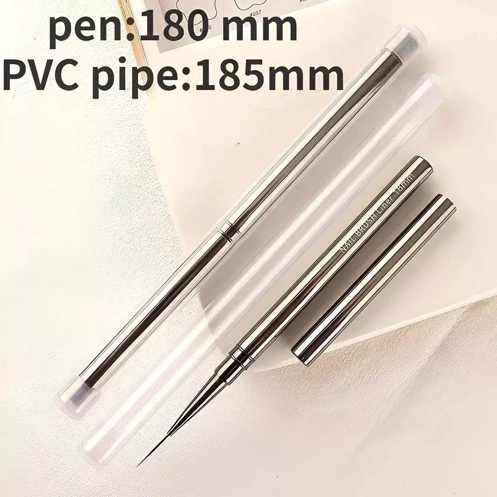 Nails Art Liner Brushes Elongated Lines Striping Drawing Painting 6/9/12/15/18/25mm Nail Design Pen Professional Manicure Tool - Image 3