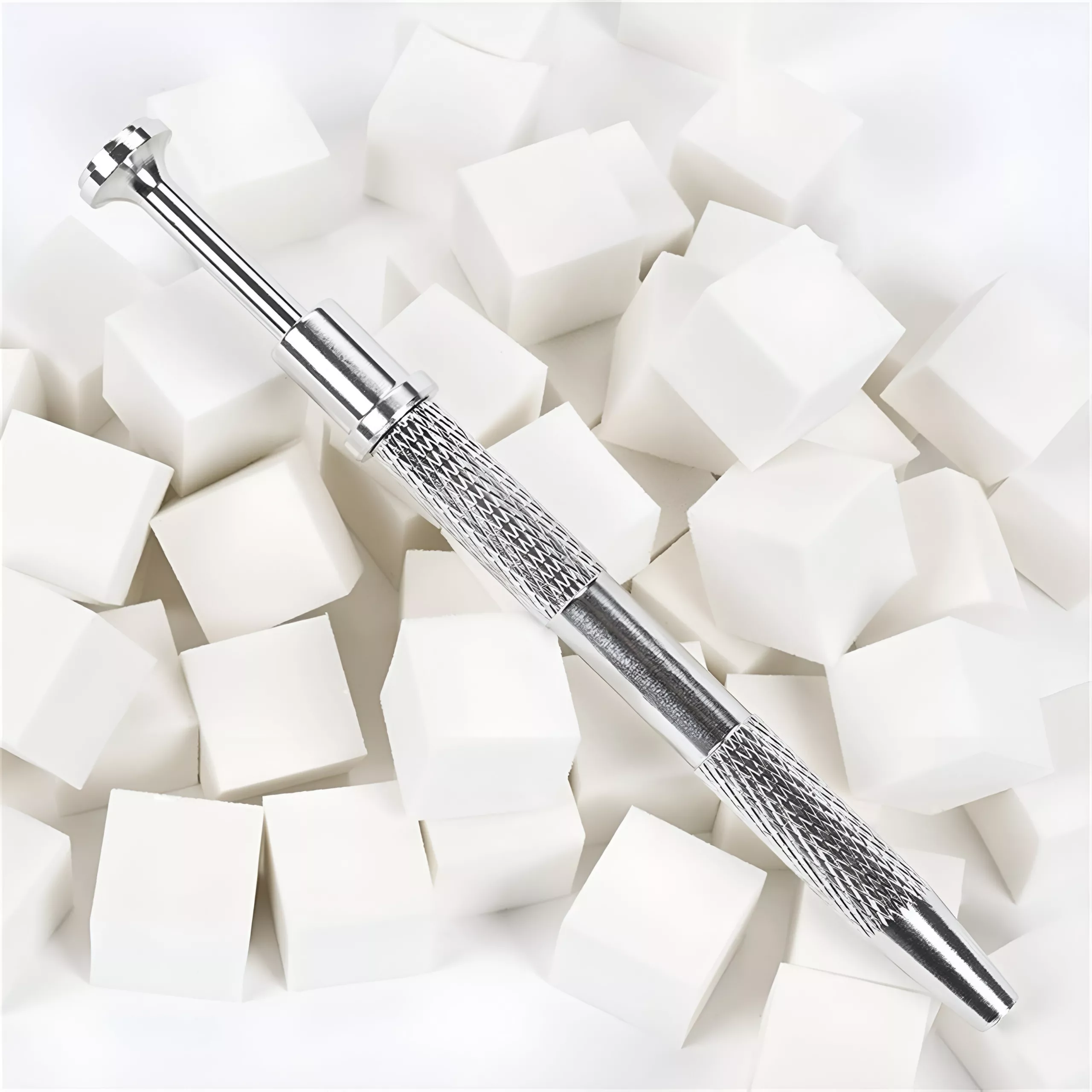 50Pcs Square Nail Art Sponges & Grab Pen Set for Gradient Nail Design