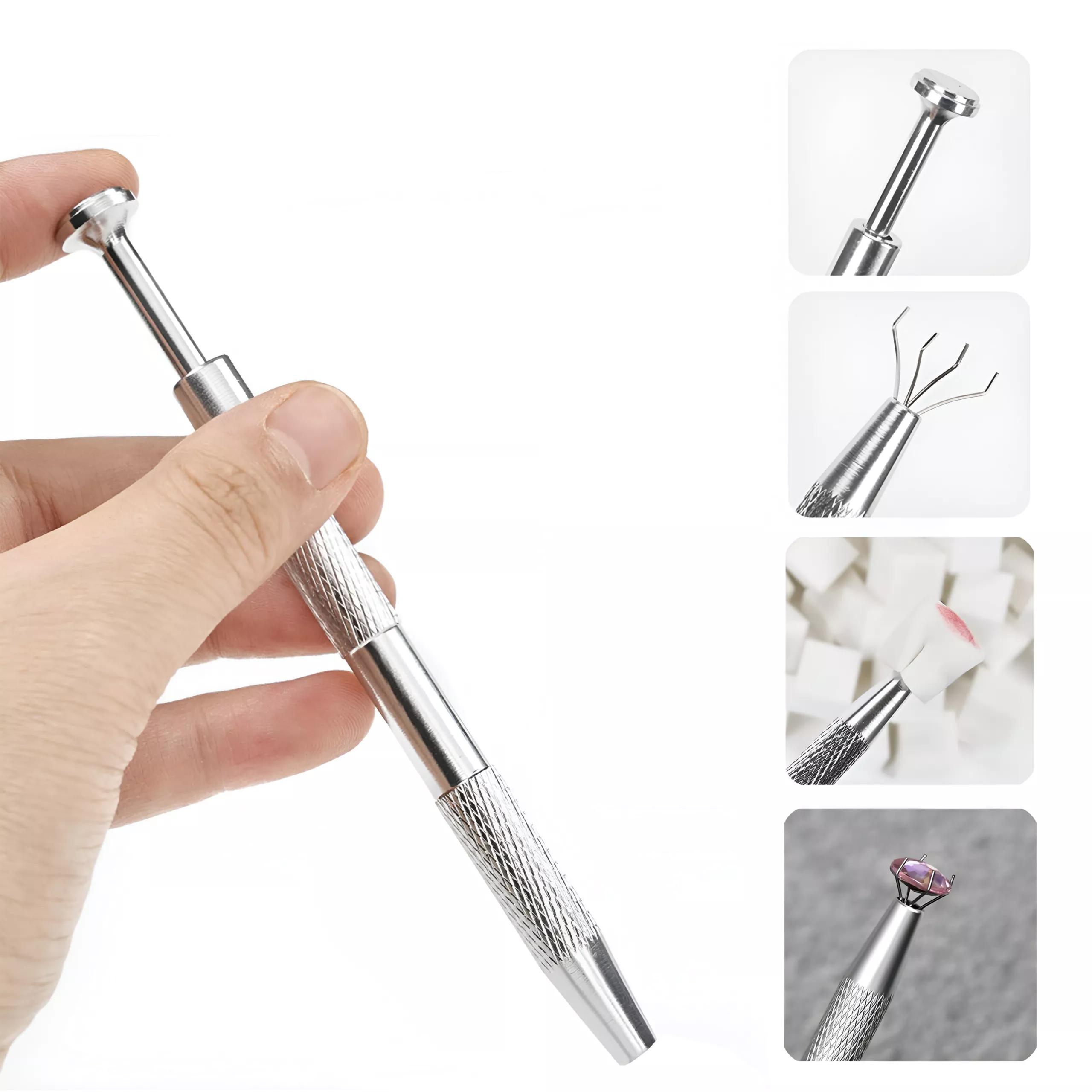 50Pcs Square Nail Art Sponges & Grab Pen Set for Gradient Nail Design - Image 5