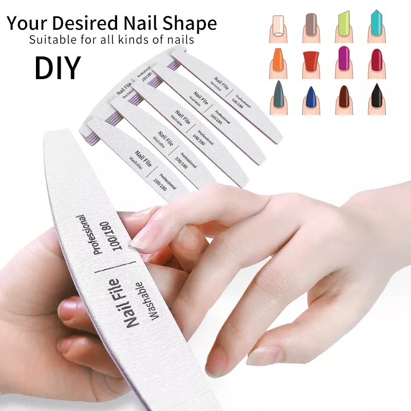 Professional Nail Files 100/180 Grit – Manicure & Gel Polish Buffer Set - Image 2