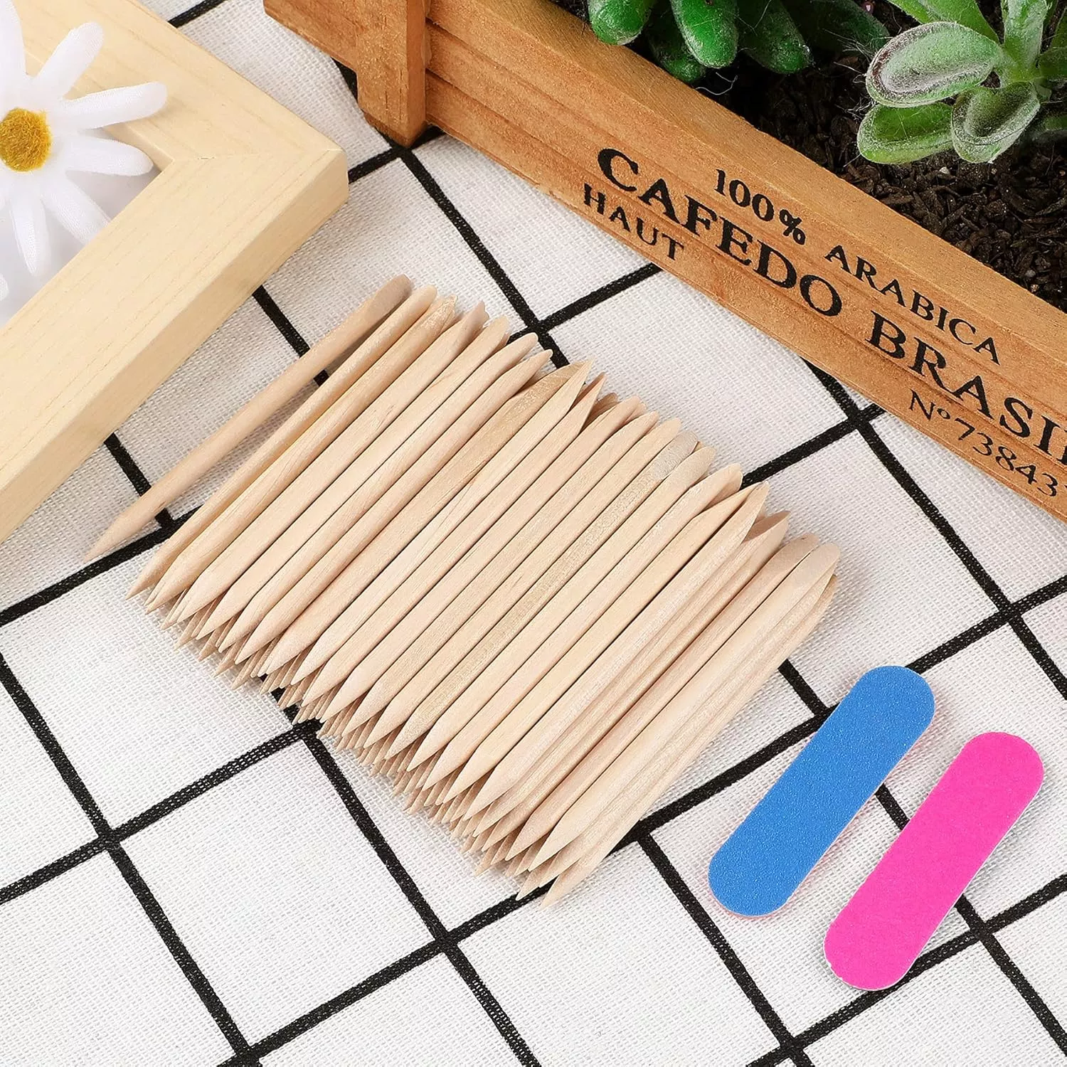 Professional Wooden Cuticle Pusher & Nail Art Sticks – Manicure & Pedicure Tool - Image 3