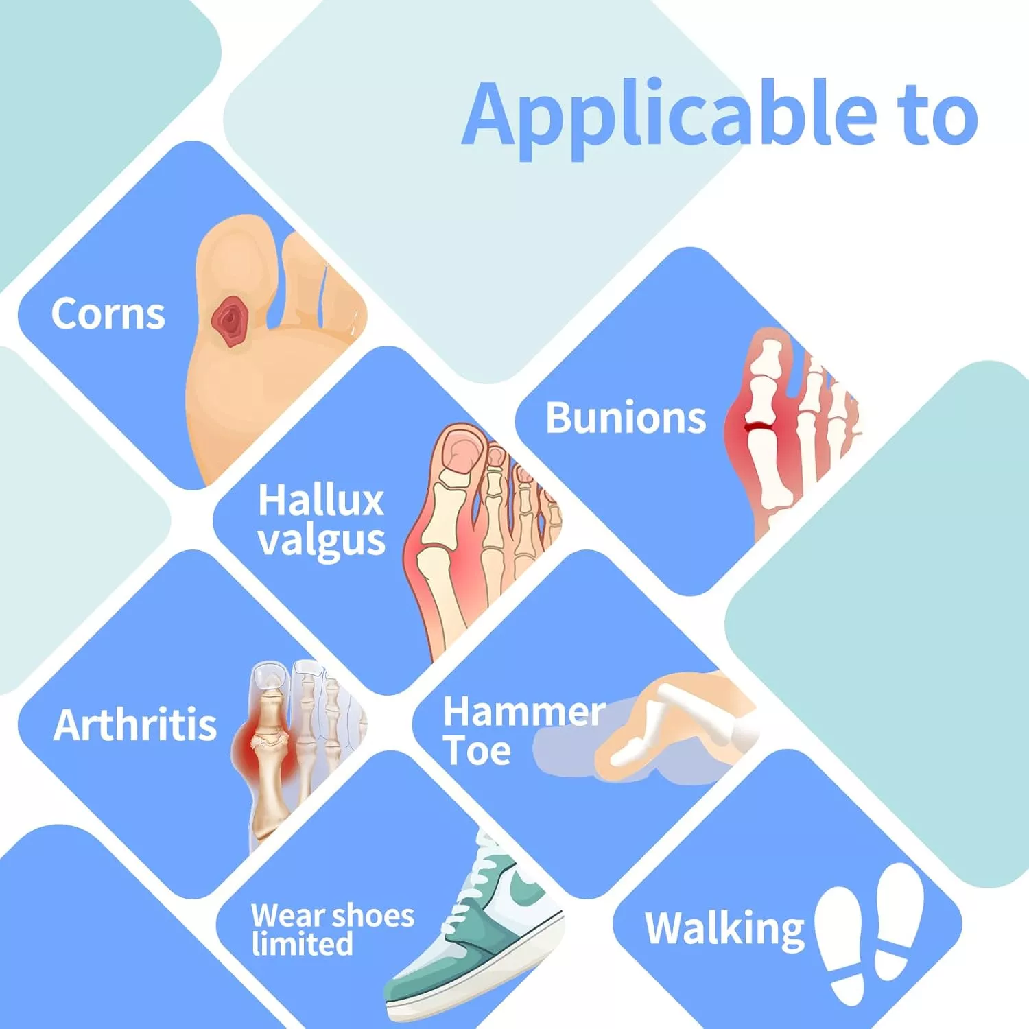 Big Toe Bunion Corrector Adjustable Orthopedic Socks - Image 4