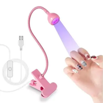 3W LED Nail Lamp Flexible Gooseneck Manicure Dryer for Gel Nails