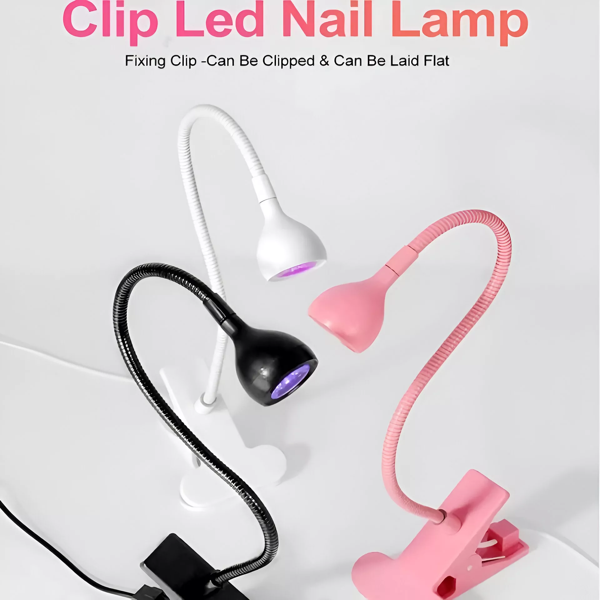 3W LED Nail Lamp Flexible Gooseneck Manicure Dryer for Gel Nails - Image 3