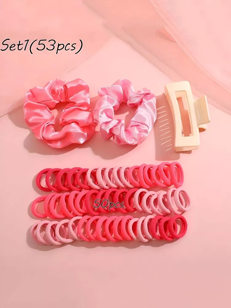 Colorful Flower Shaped Hair Circles Set - Image 5