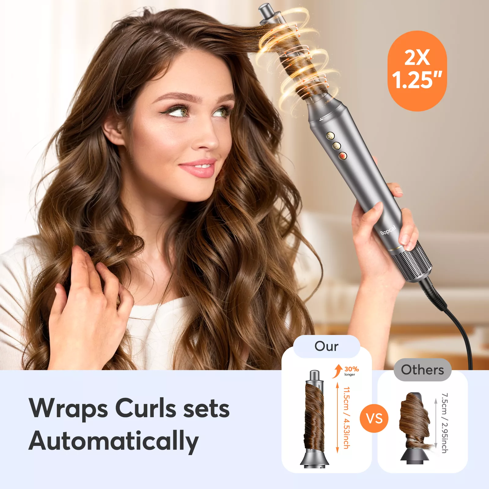 5-in-1 Portable Hair Dryer and Airstyler - Automatic Curling and Styling Tool - Image 4