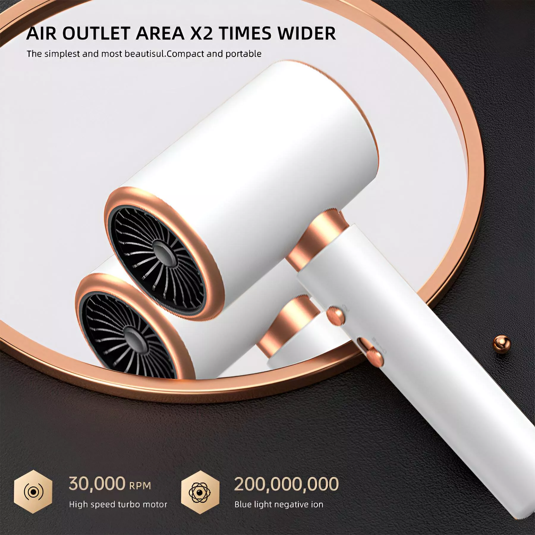 High-Speed Ionic Hair Dryer - 2000W Professional Blow Dryer - Image 5