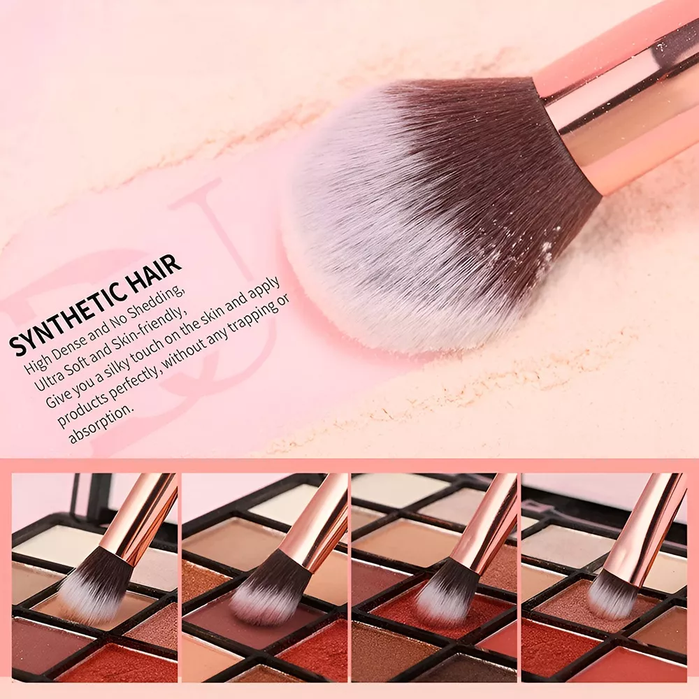 Professional 27-Piece Makeup Brush Set for Foundation, Eyeshadow, and Powder - Image 5