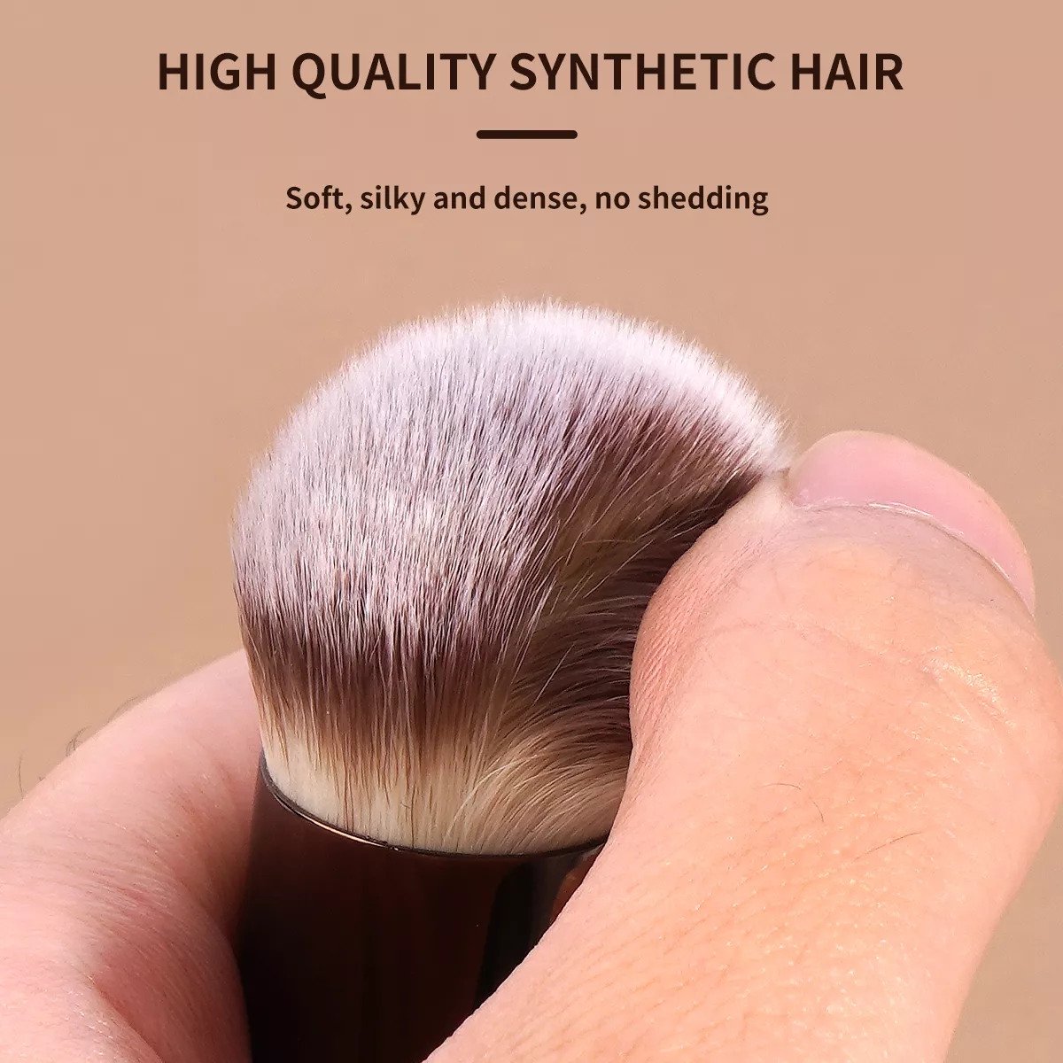 Soft Fiber Angled Makeup Brush for Foundation & Cream Blending - Image 3