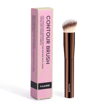 Soft Fiber Angled Makeup Brush for Foundation & Cream Blending
