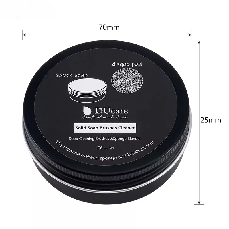 Makeup Brush Cleaner Soap with Silicone Pad & Travel Box - Image 6