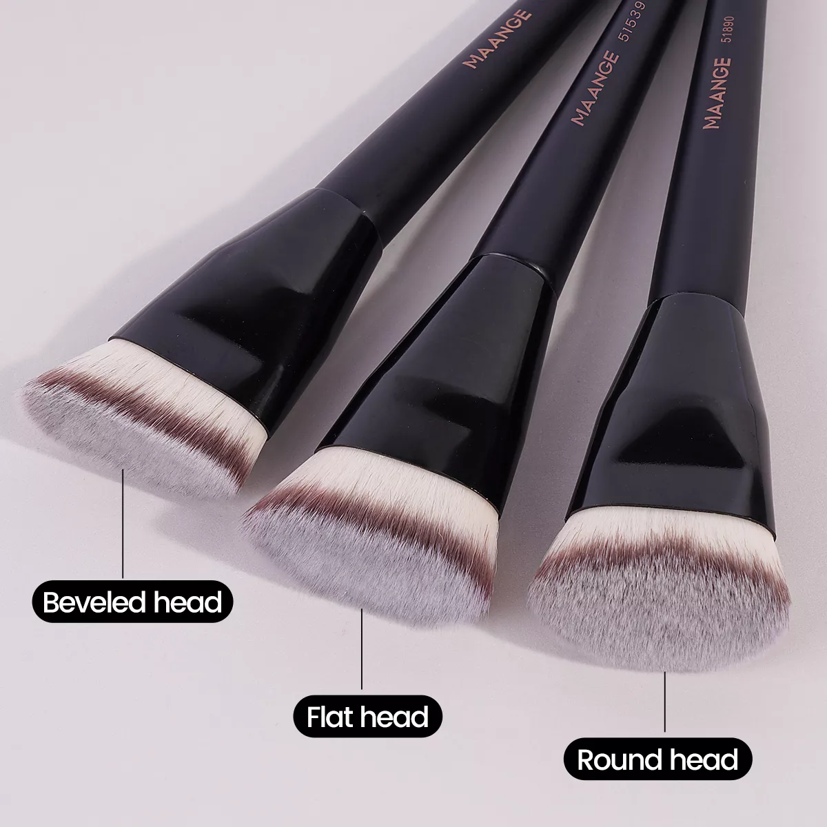 3PCS Professional Makeup Brush Set for Foundation, Concealer & Blush - Image 5