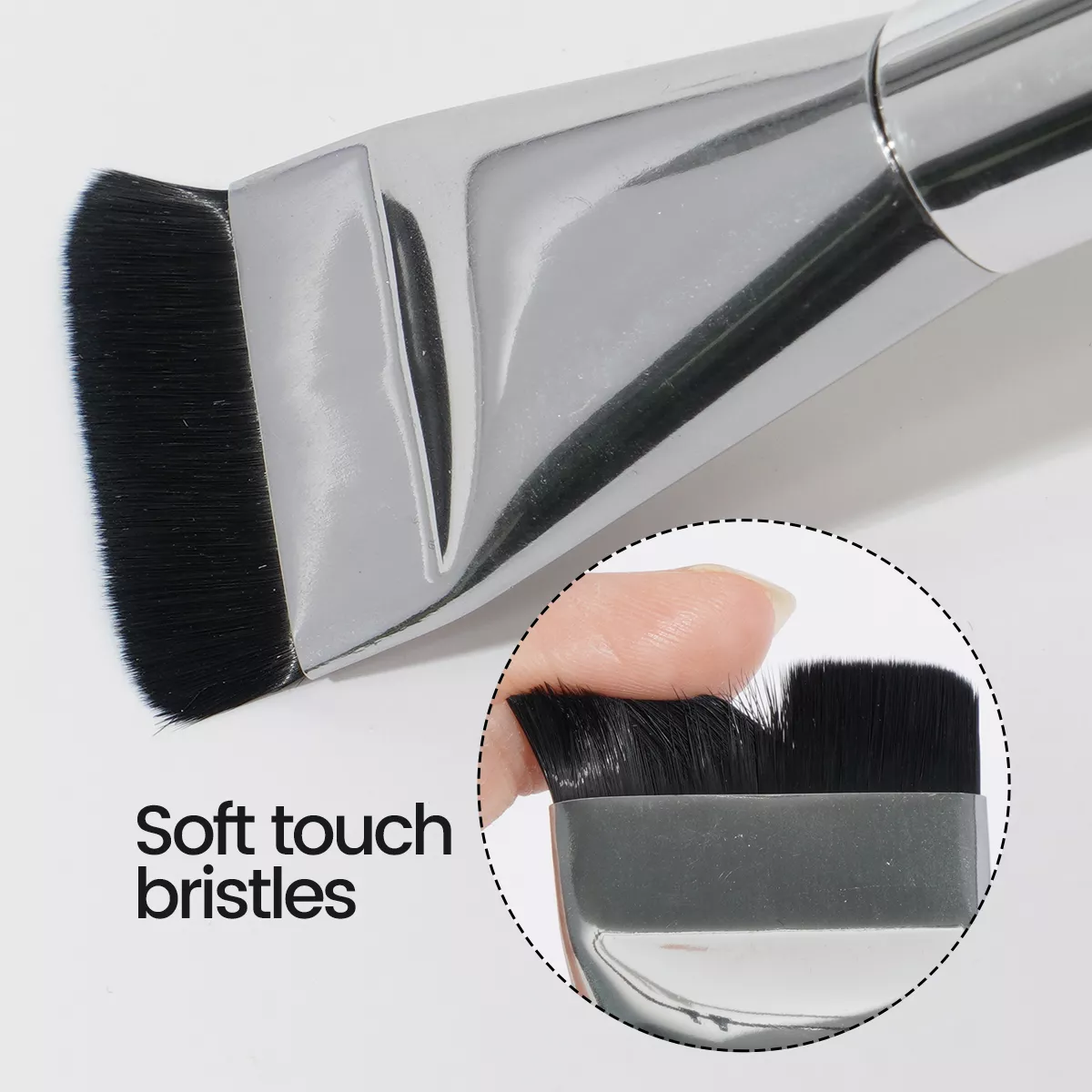 Ultra Thin Flat Makeup Brush for Foundation, Concealer & Face Masks - Image 6