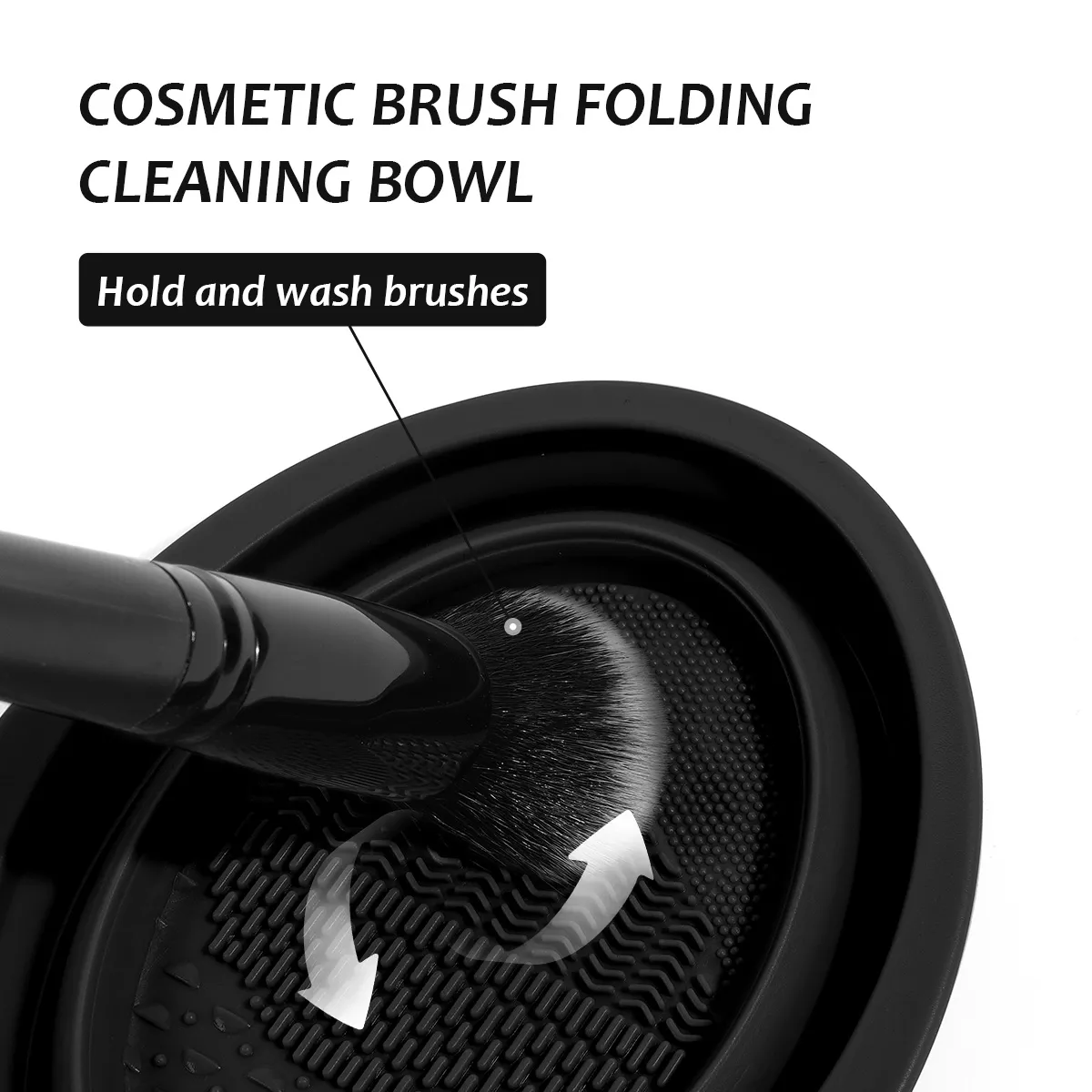 30PCS Makeup Brush & Powder Puff Set with Cleaning Mat for Travel - Image 7