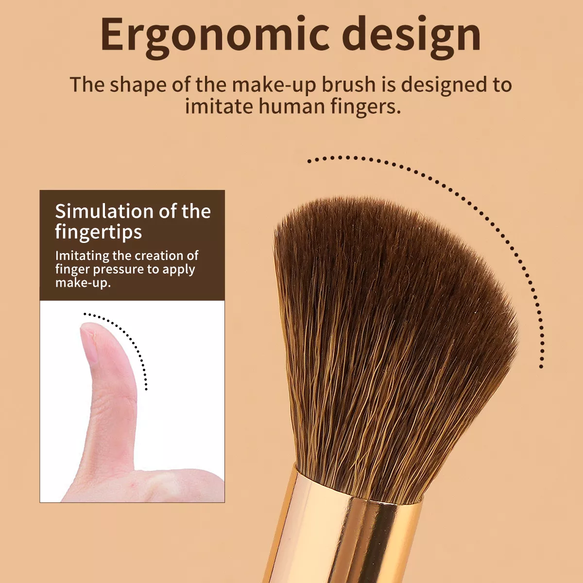 5pcs Aluminum Makeup Brushes Set - Image 7