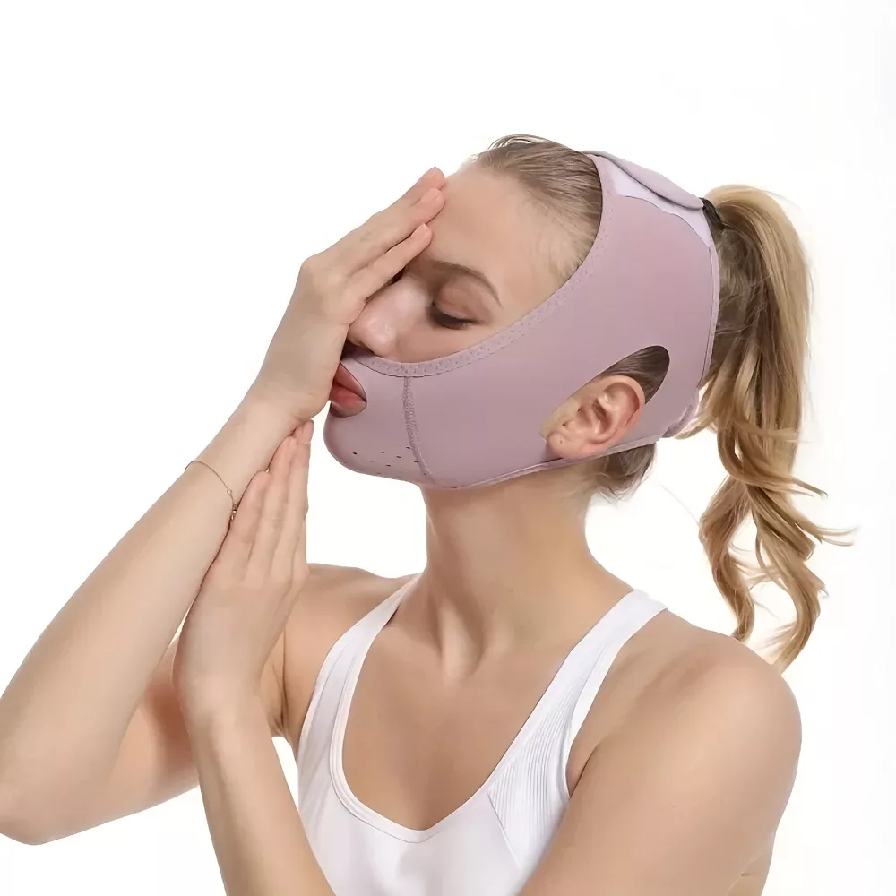 Breathable V-Line Face Slimming Band for Women - Image 7