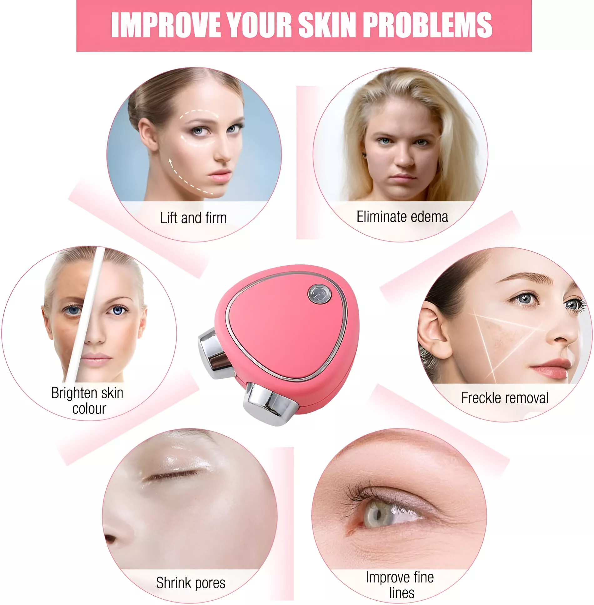 Mini Portable Face Lifting Roller & EMS Slimming Massager - Image 5