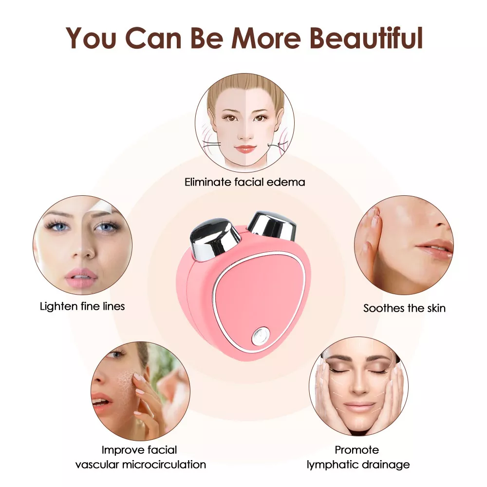 Mini Portable Face Lifting Roller & EMS Slimming Massager - Image 2